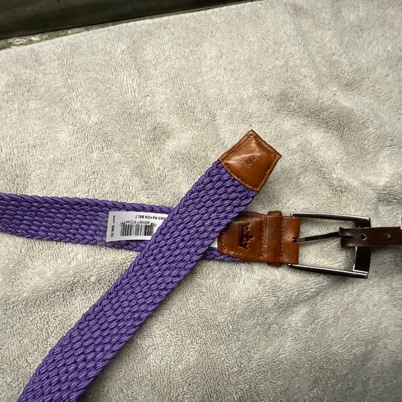 Peter Millar NEW Crown stretch woven belt Purple Size S Unisex RETIRED